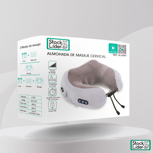El cojín masajeador inalámbrico. Alivio profundo y mejor circulación en cada masaje.