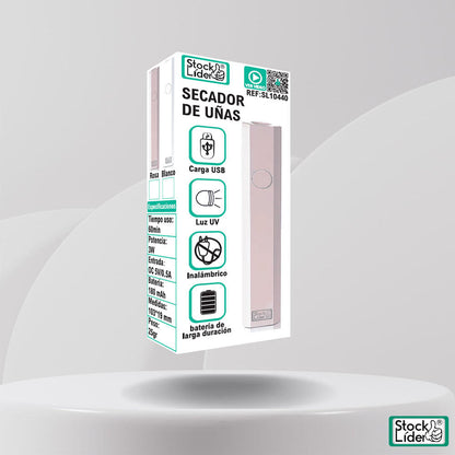 Secador de Uñas UV Inalámbrico – Secado Rápido en Segundos.